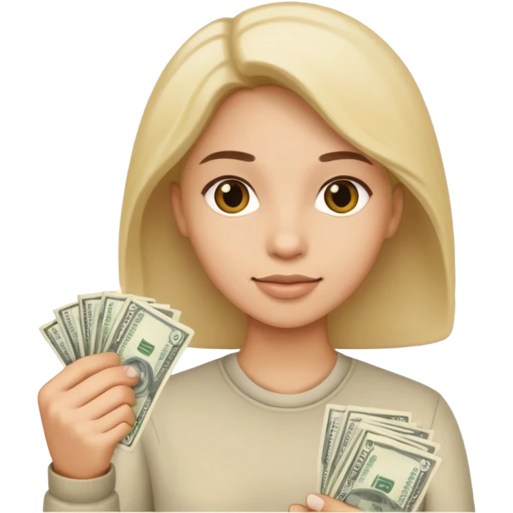 Person holding money  emoji