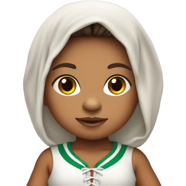 Newborn baby Mexican female Super Bowl football  emoji