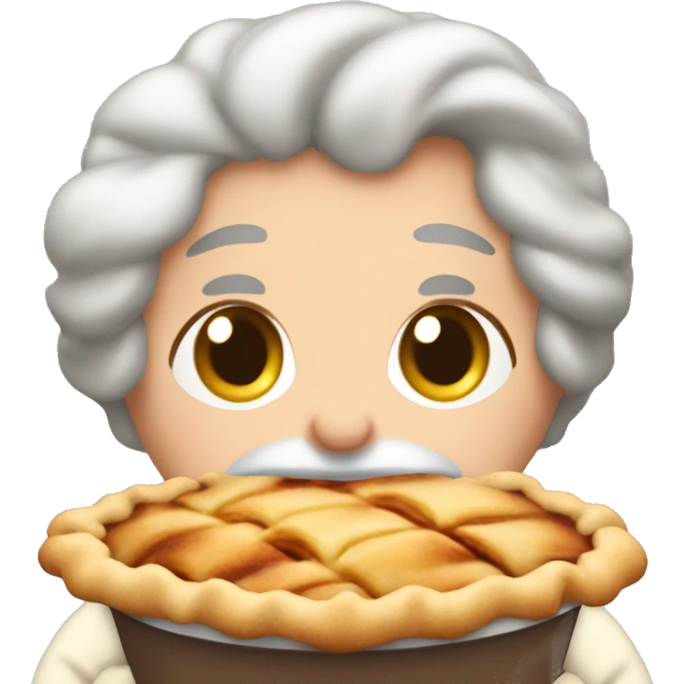 Warm cozy grandma's apple pie emoji