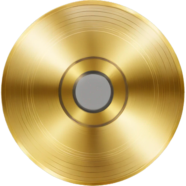 Gold record emoji