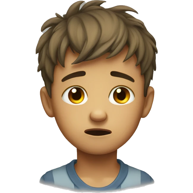 The crying boy emoji