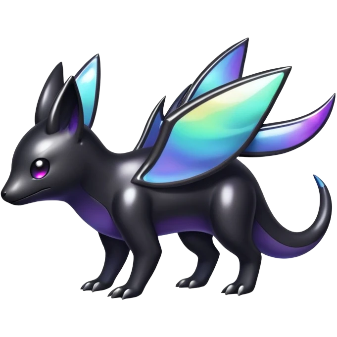  Iridescent black dark fakemon-creature   emoji