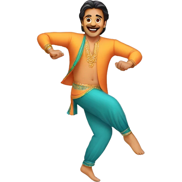 bollywood man dance emoji