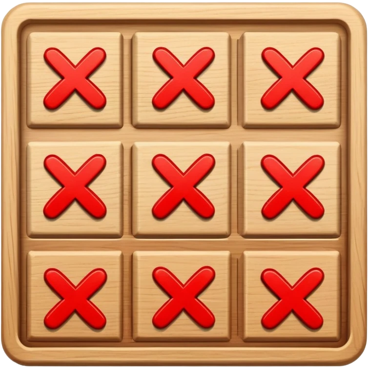 Tic tac toe emoji
