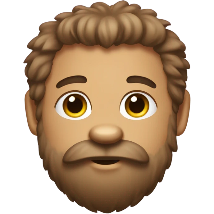 Bear with a beard emoji