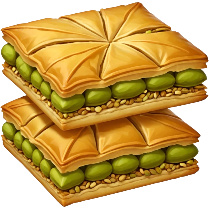 Pistache en baklava emoji