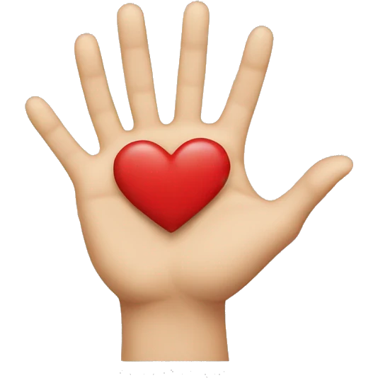 Hands making the shape of a heart emoji