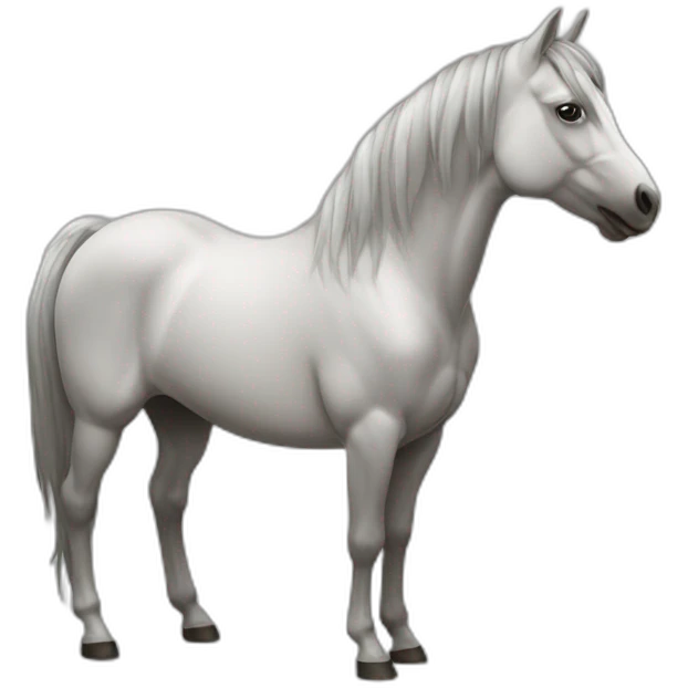 Cheval qui mange emoji