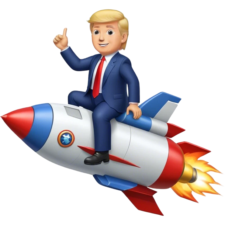 Donald trump  rocket emoji
