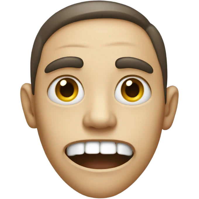 Gross face emoji