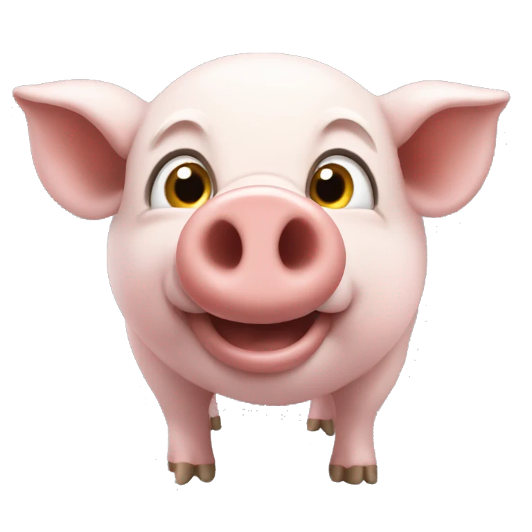 un cochon espiègle emoji