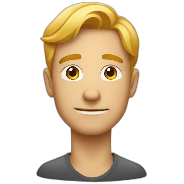 Un homme qui se met un doigt dans le nez emoji