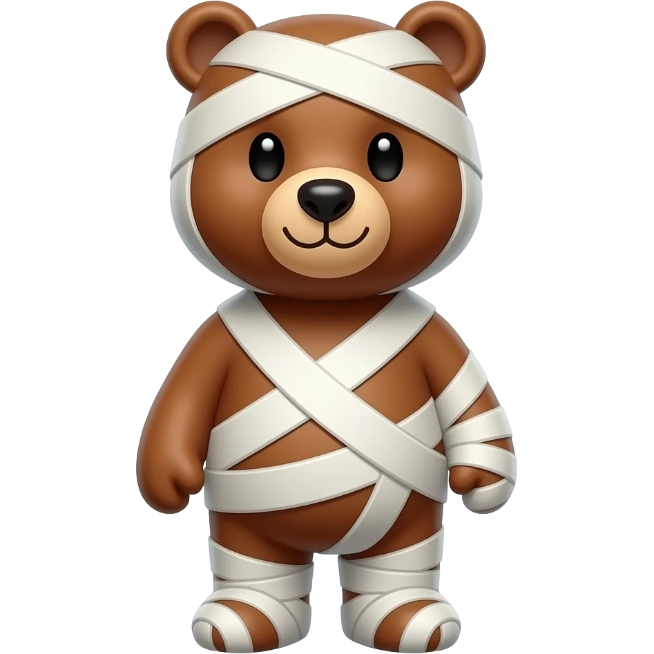 Bandaged Bear emoji