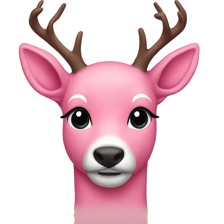 pink dear emoji