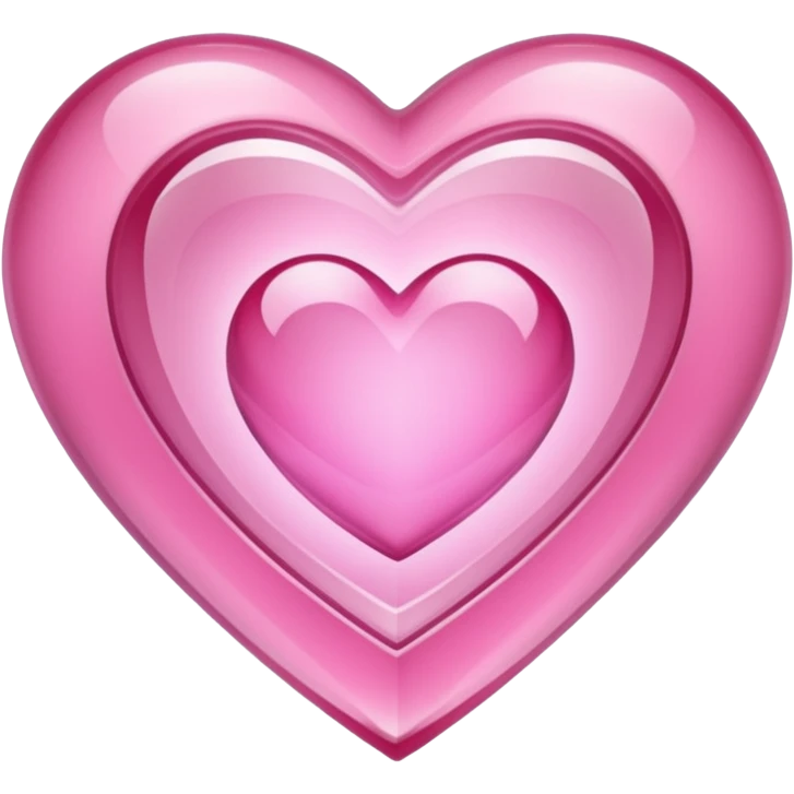 Pink heart shaped crystal with a $ carved in the center of the crystal. emoji