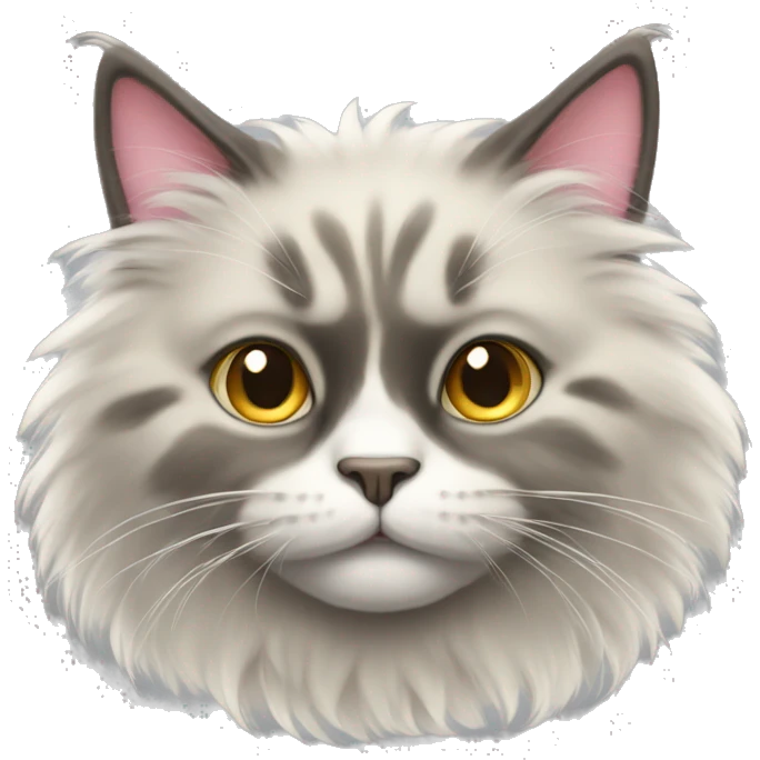 Fluffy cat emoji