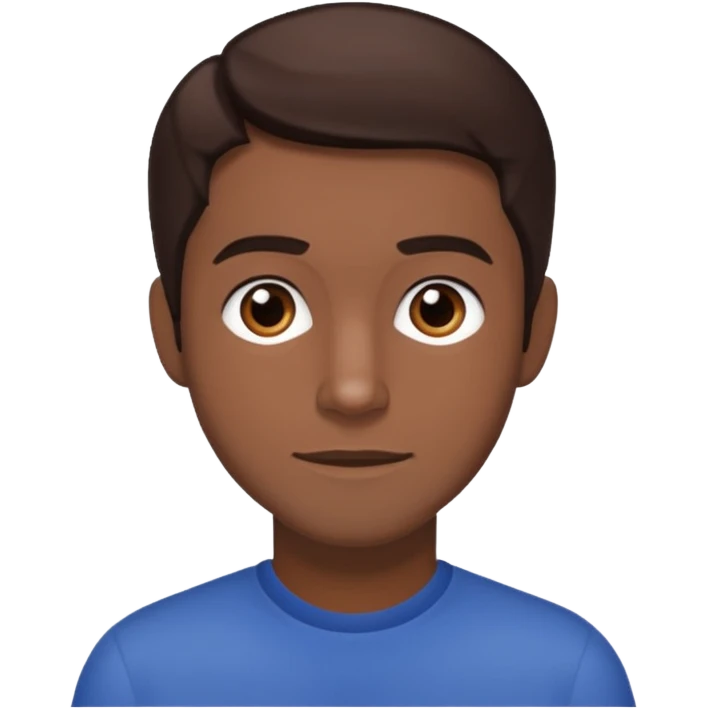 Keith Robinson with dark brown hair emoji