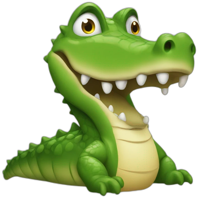 Un alligator qui pisse emoji
