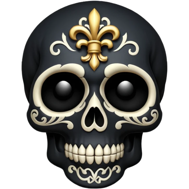Goth skull emoji