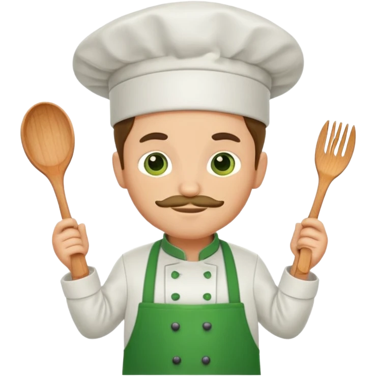 chef with green apron emoji