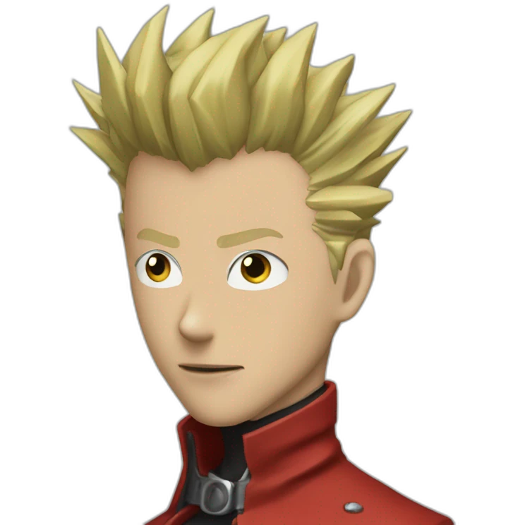 Vash the Stampede (TriGun ‘98) (Portrait, front facing, iOS 17 style) emoji