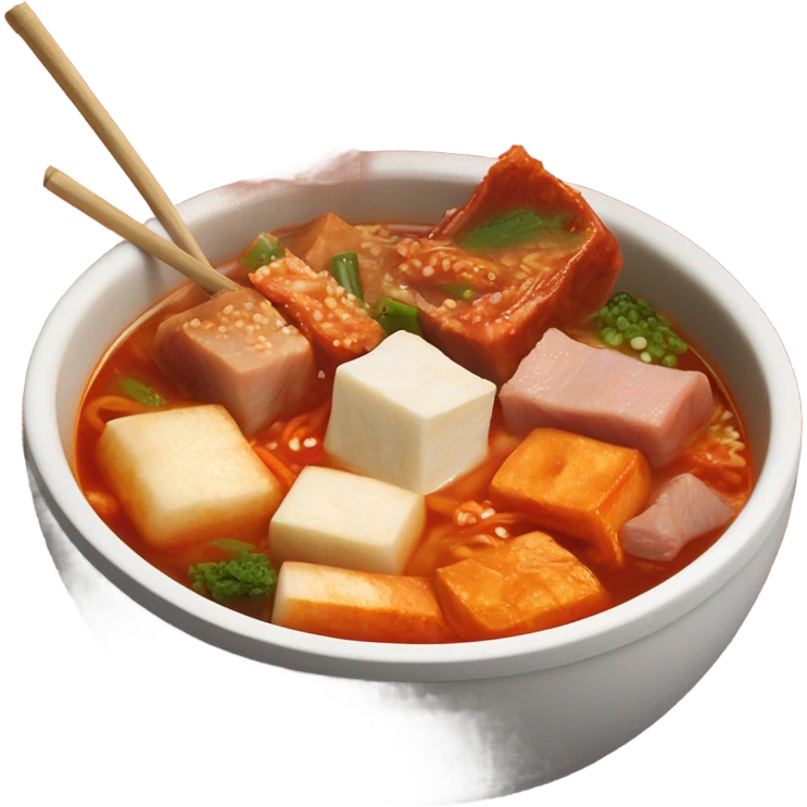 Korean kimchi stew high detail emoji