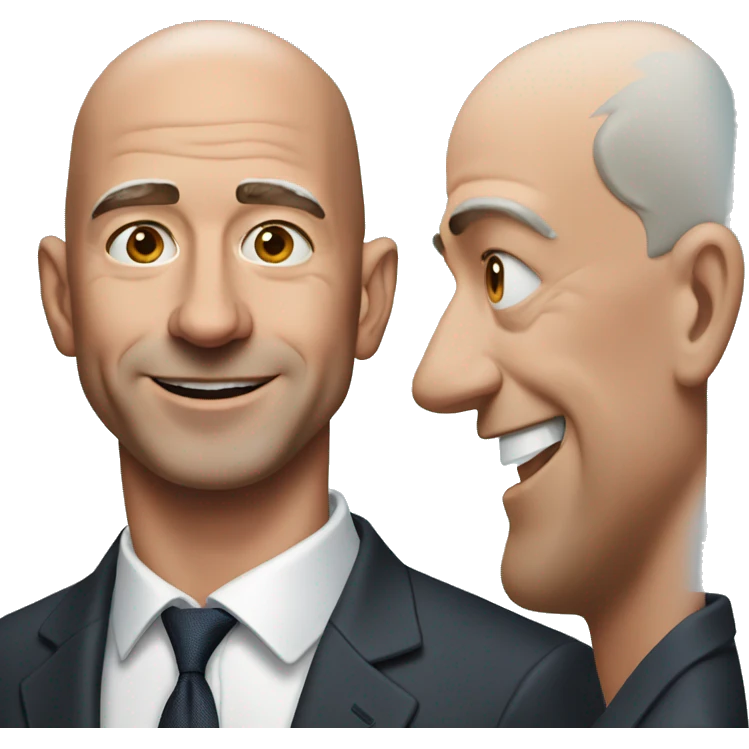Photorealistic Jeff bezos emoji