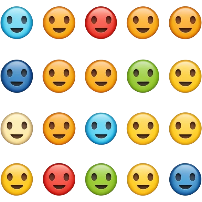 Vector minimalistic icons emoji