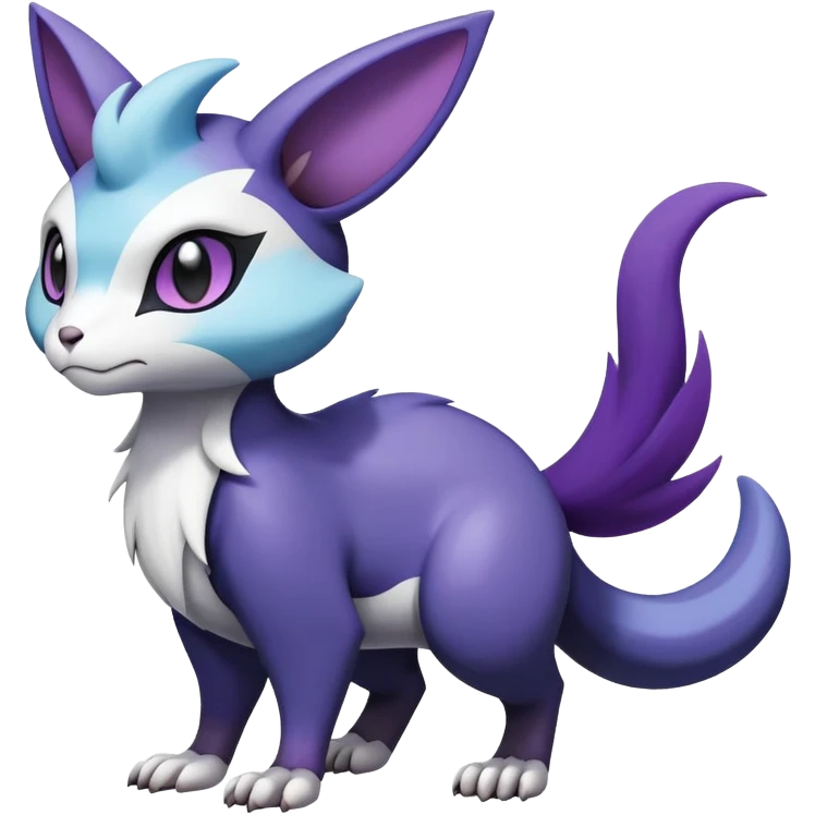 ShinyFurret-Absol-Noibat-Noivern-Hybrid (Full body) emoji