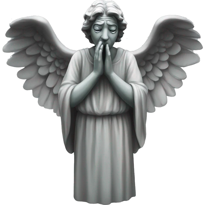 weeping angel statue  emoji