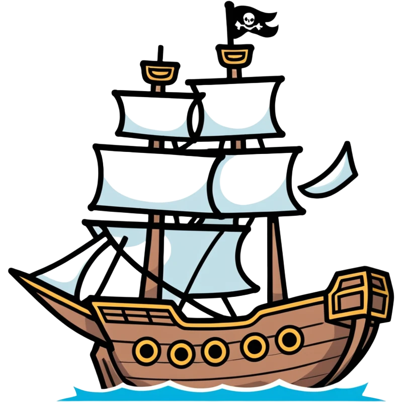 pirate ship emoji