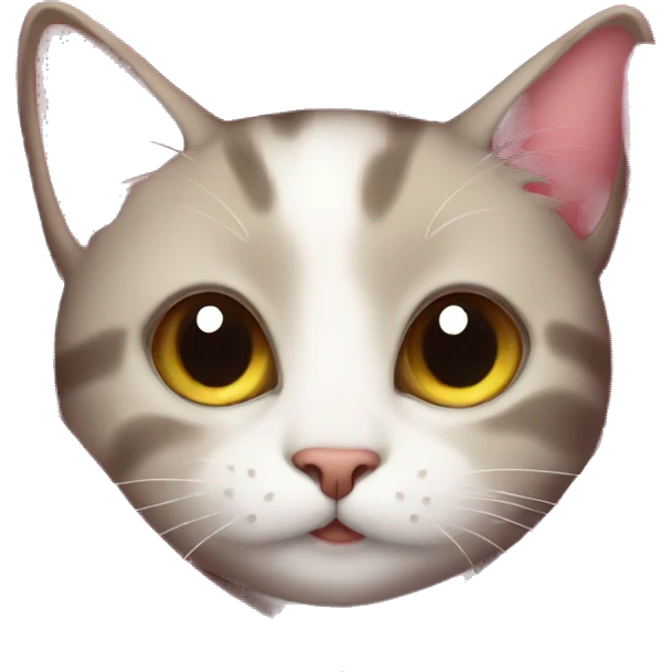 cute cat with pink blanket emoji