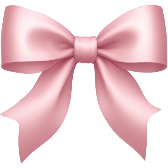 light pink bow emoji