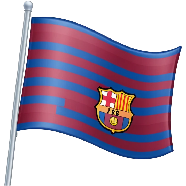 create a barca flag right now emoji