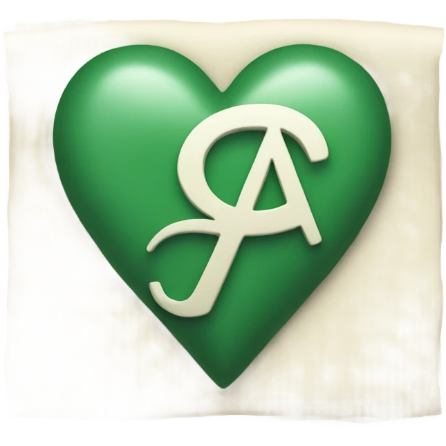 letter A in the heart emoji