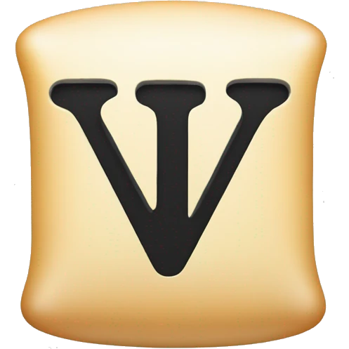 Letter M on top of letter W emoji