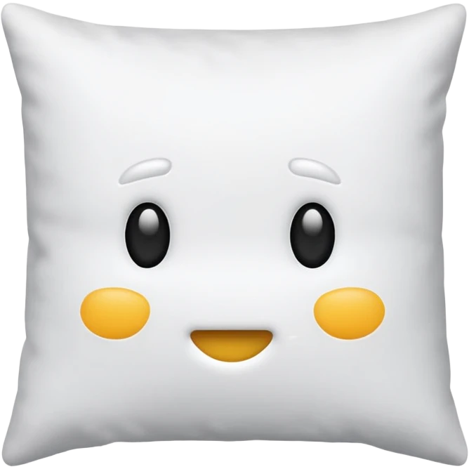 realistic pillow, no face emoji