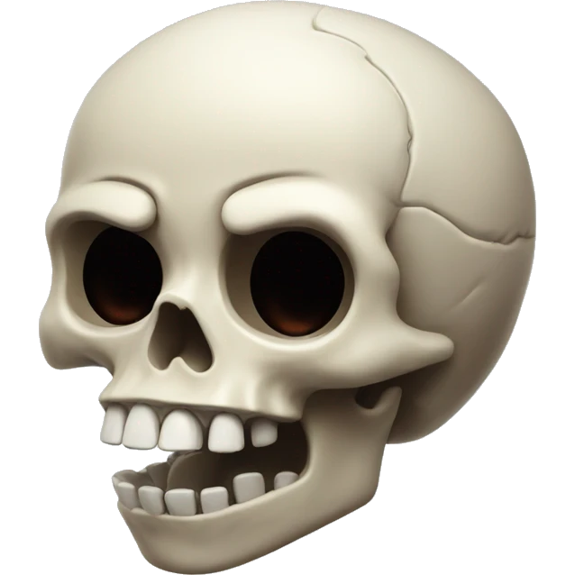Skull with mind blow in shock emoji