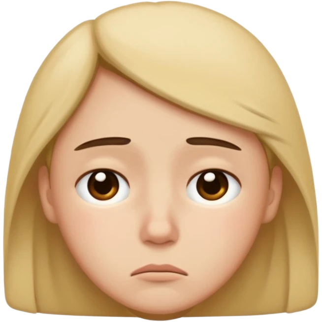 Sleepy and sad face emoji