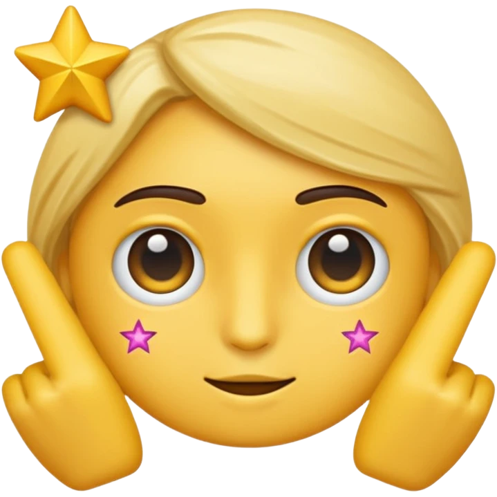 Generate emojis: cool, stars in the eyes, and a bicep in one style. Use the color #9A623D emoji