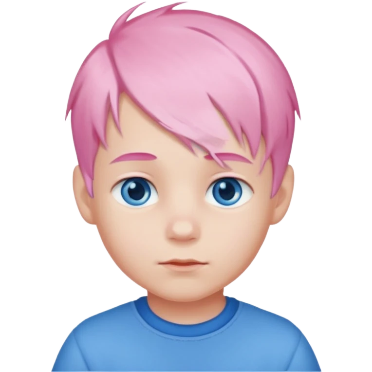 boy with baby pink hair ￼ emoji