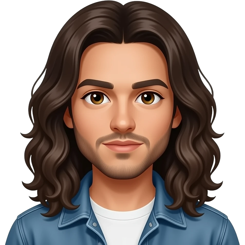 Maluma con pelo largo emoji