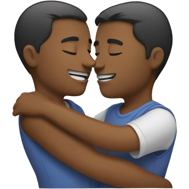 Two spleens hugging emoji