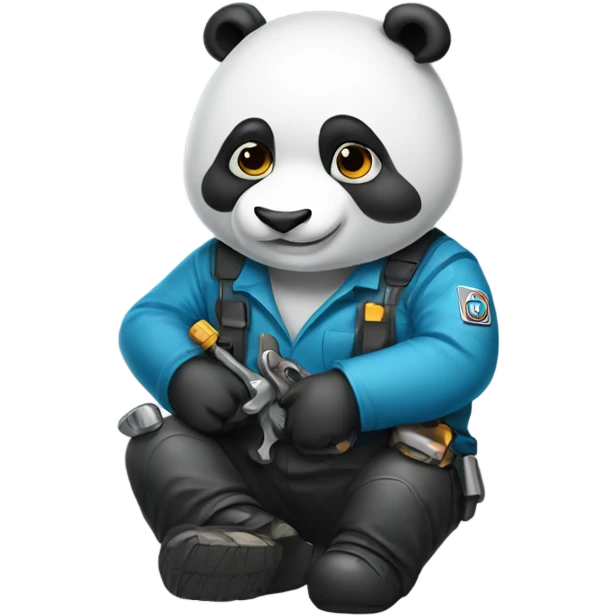 Panda mechanic  emoji