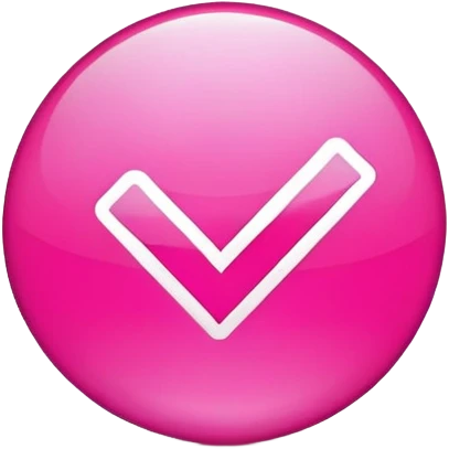 bright pink checkmark emoji