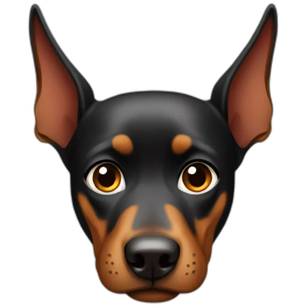 angry doberman girl emoji