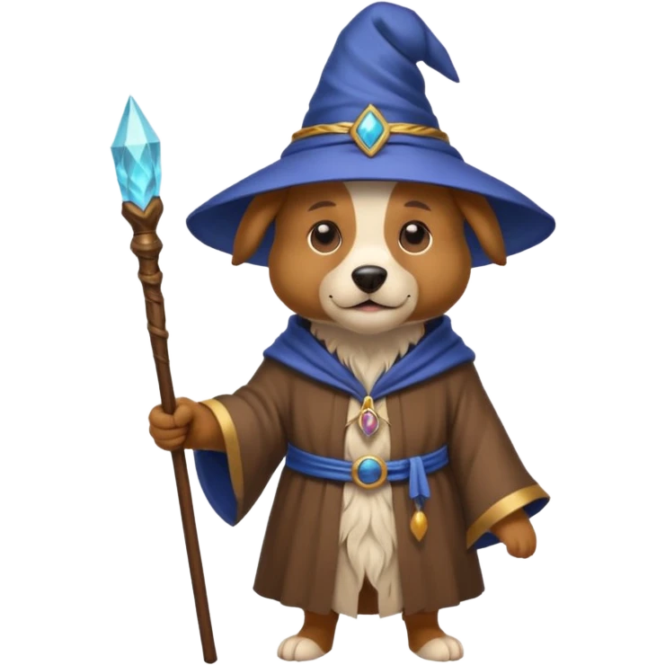 Dog wizard emoji