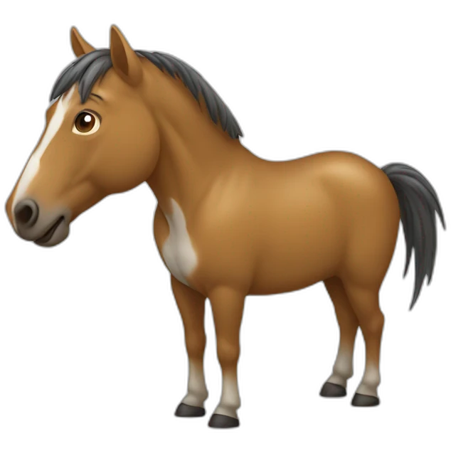Pieuvre avec un cheval emoji