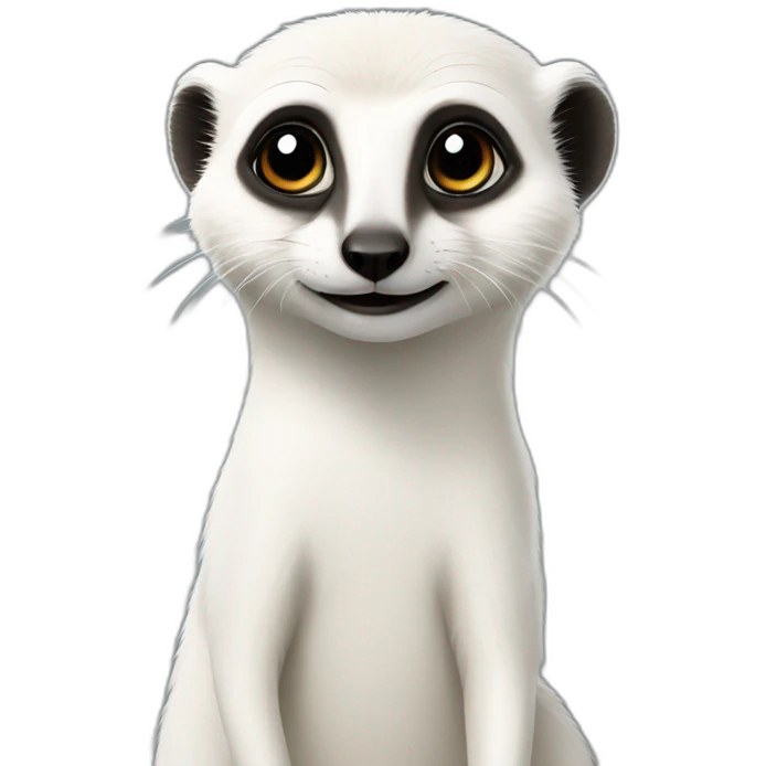 white meercat emoji