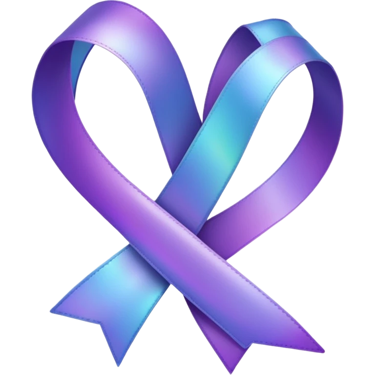 Purple ribbon emoji emoji